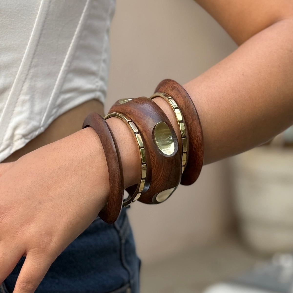 Nihara wood cuff