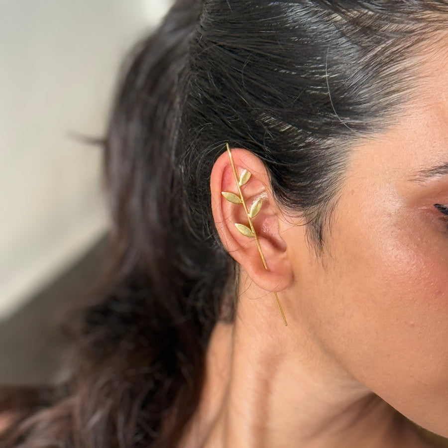 Leafy earcuffs
