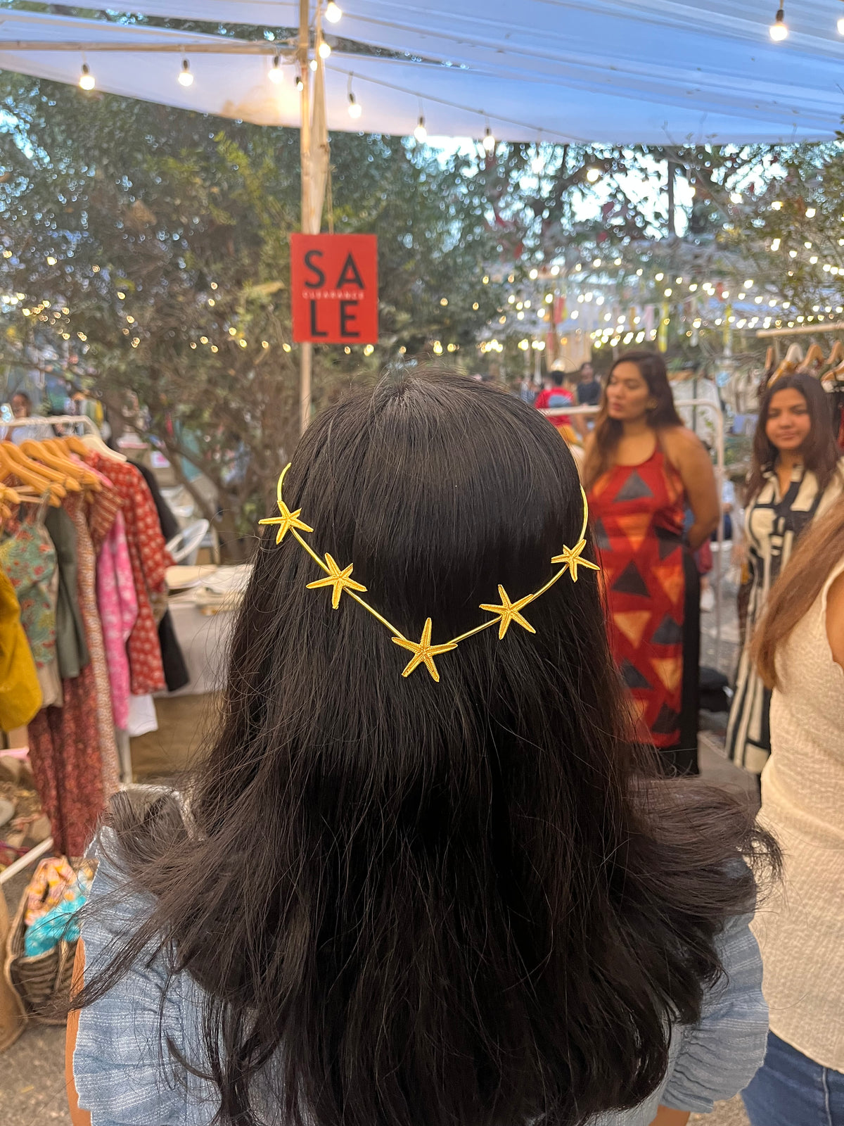 Beachy hair tiara